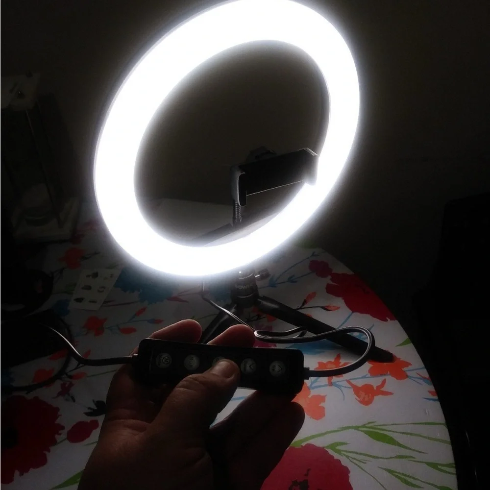 RGB LED Ring Light with Tripod and Remote
